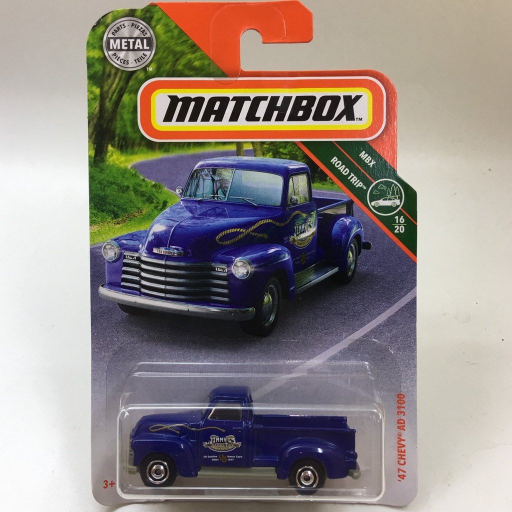 (小賈車庫)MATCHBOX 1/64 火柴盒 '47 CHEVY AD 3100 貨車 藍