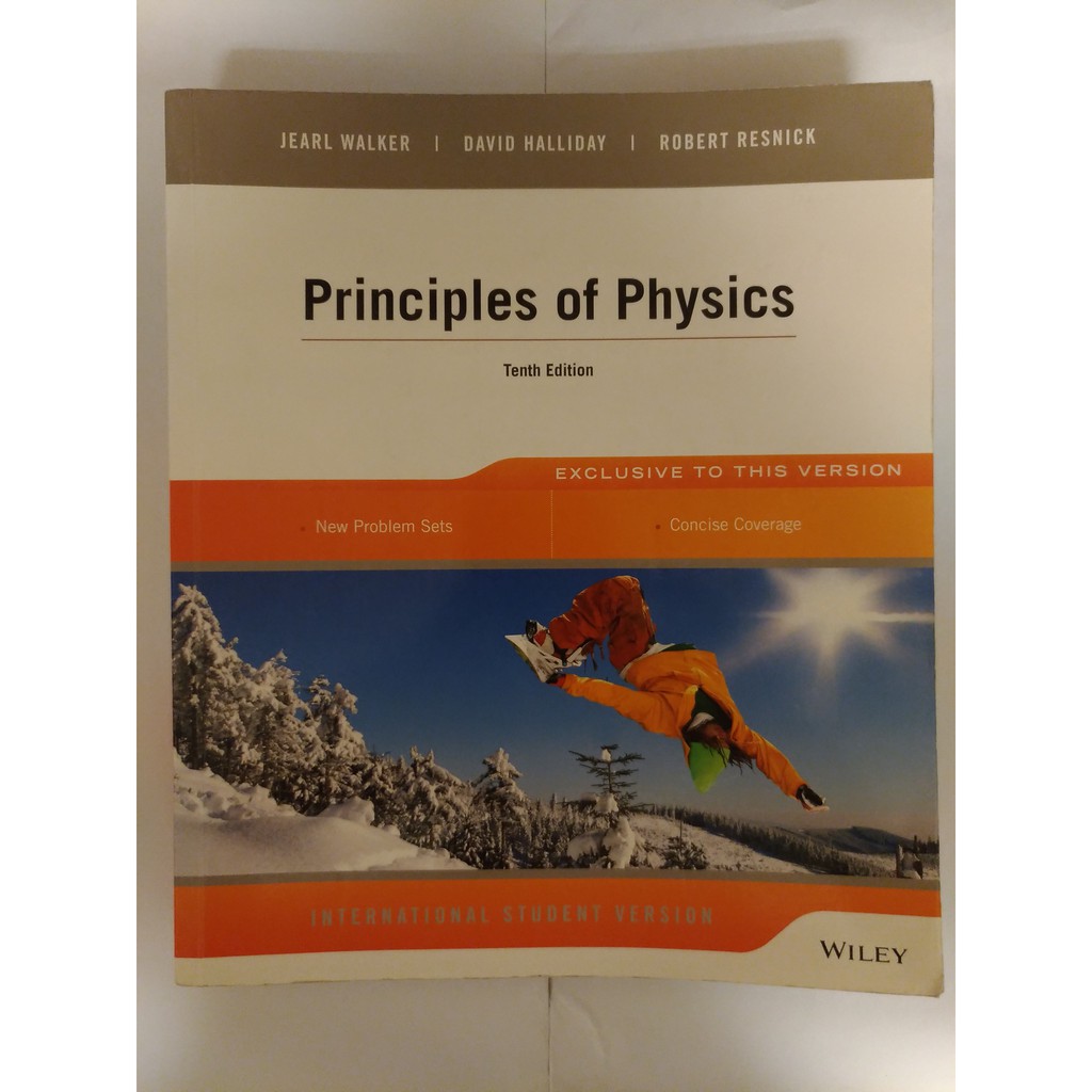 #6普通物理Principles of Physics,10th,Halliday,9781118230749