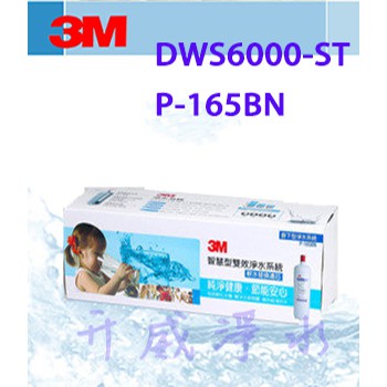 【全省免運費】3M DWS6000-ST/P-165BN智慧型雙效淨水系統-軟水替換濾芯【處理水量2,722公升】