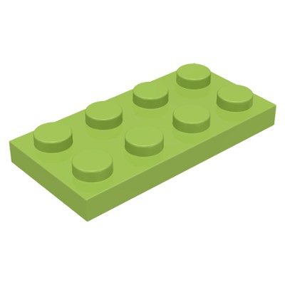 樂高 Lego 萊姆綠色 2x4 顆粒 薄板 薄片 3020 萊姆 綠色 底板 積木 玩具 基本 Lime Plate