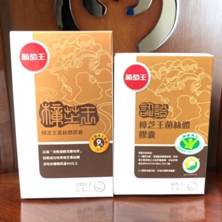 🌹現貨+電子發票🌹葡萄王 認證樟芝60粒➕樟芝王100粒 認證 樟芝王