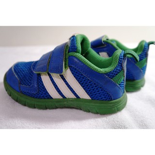 二手 Adidas 男童 球鞋 藍綠色 15CM