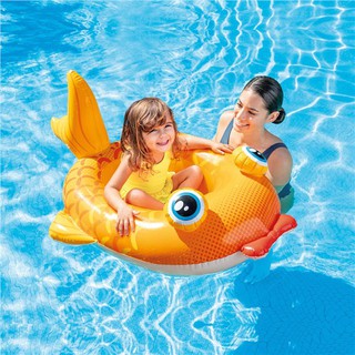 水上用品✤兒童金魚充氣船飛機嬰兒水上小船坐騎游泳圈寶寶漂浮氣墊拍攝道具1
