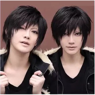 臺中現貨🌳【W066】Cosplay動漫男士假髮 張起靈 男生假髮 短髮造型假髮 盜墓筆黑色記速賣通時尚翻翹髮型