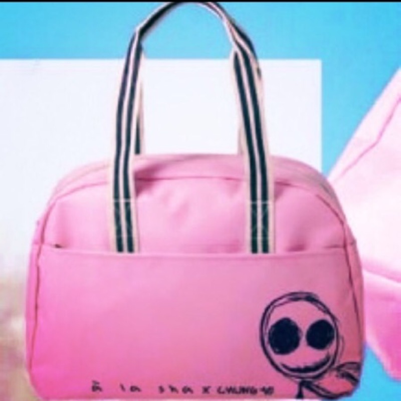 🎡特賣200元🎡a la sha 運動粉紅帆布側背運動包/只有1個/保握機會/出清不退換貨