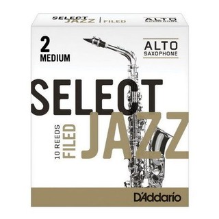 美國 RICO Select Jazz 中音 薩克斯風竹片 2 Medium Alto Sax (10片/盒)
