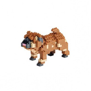 【小瓶子的雜貨小舖】Tico微型積木 寵物系列-巴哥犬 T-9408 擺飾 辦公室小物