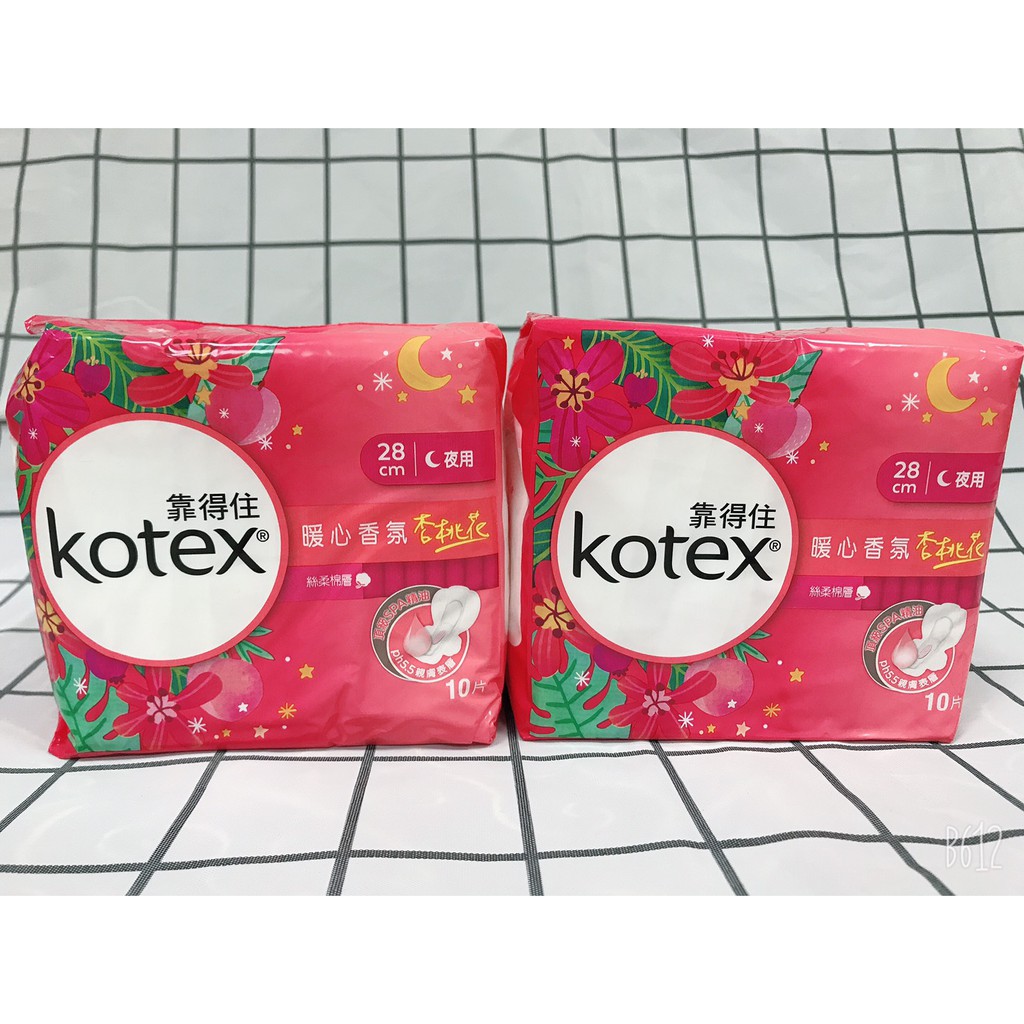 靠得住Kotex  28cm杏桃花 暖心香氛衛生棉  每包10片