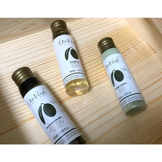 【Detercom 蒂卡娜】義大利Oro Verde橄欖山莊 旅行沐浴組(沐浴露/ 洗髮精/ 潤髮乳/ 乳液)