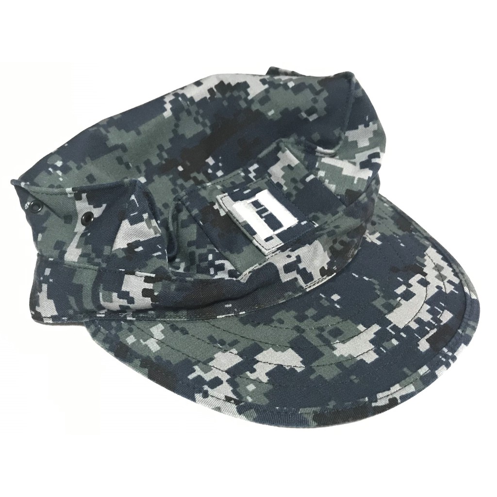 美軍公發 USN NWU TYPE I 海軍數位迷彩 八角小帽 有帽徽
