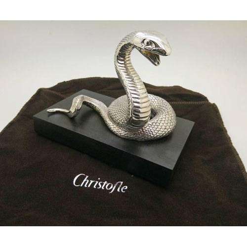 Christofle 銀蛇喜逢春 限量小型雕塑品 蝦皮購物