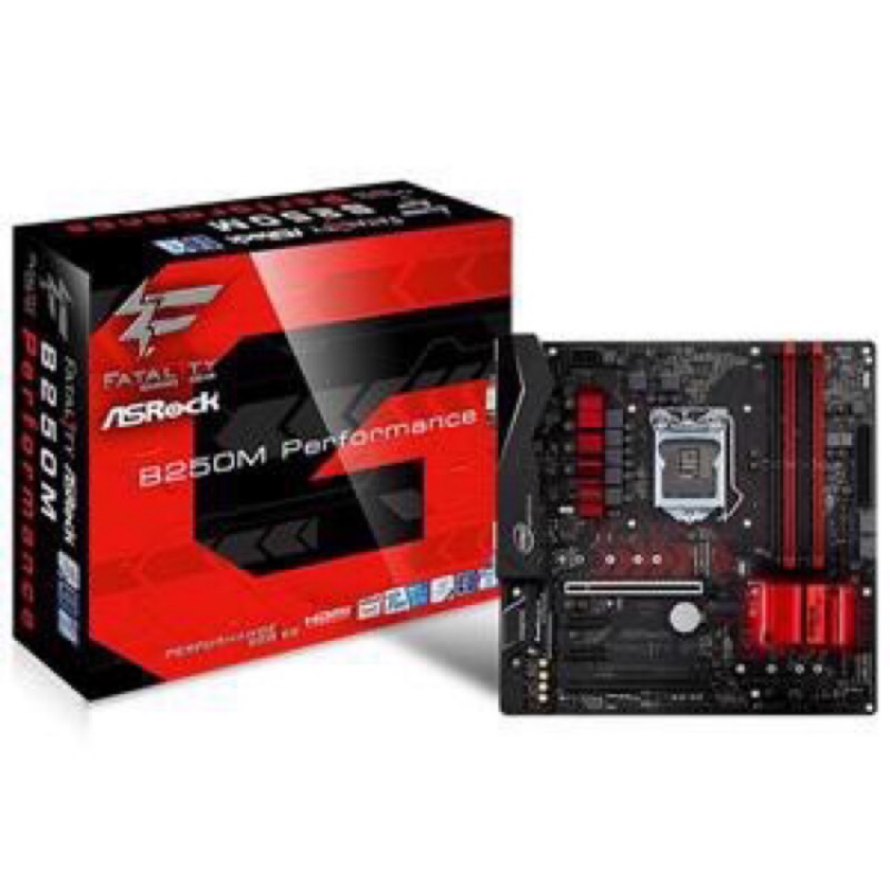 誠可議! ASRock B250M performance 107年01月原價屋購買 公司貨 二手