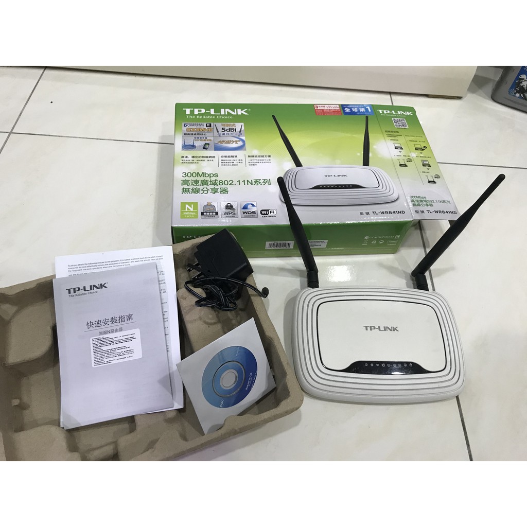 TP-LINK TL-WR841N WR841N 300Mbps 802.11n 無線路由器 (二手)