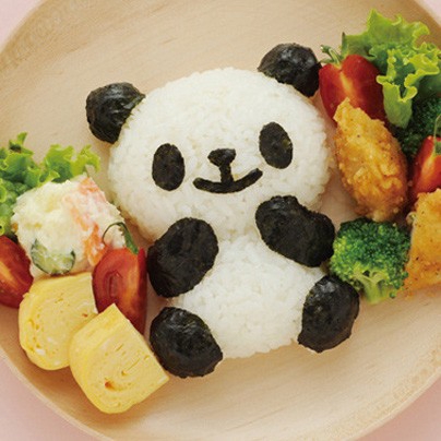 熊貓模具飯糰飯糰整形器紫菜紫菜刀