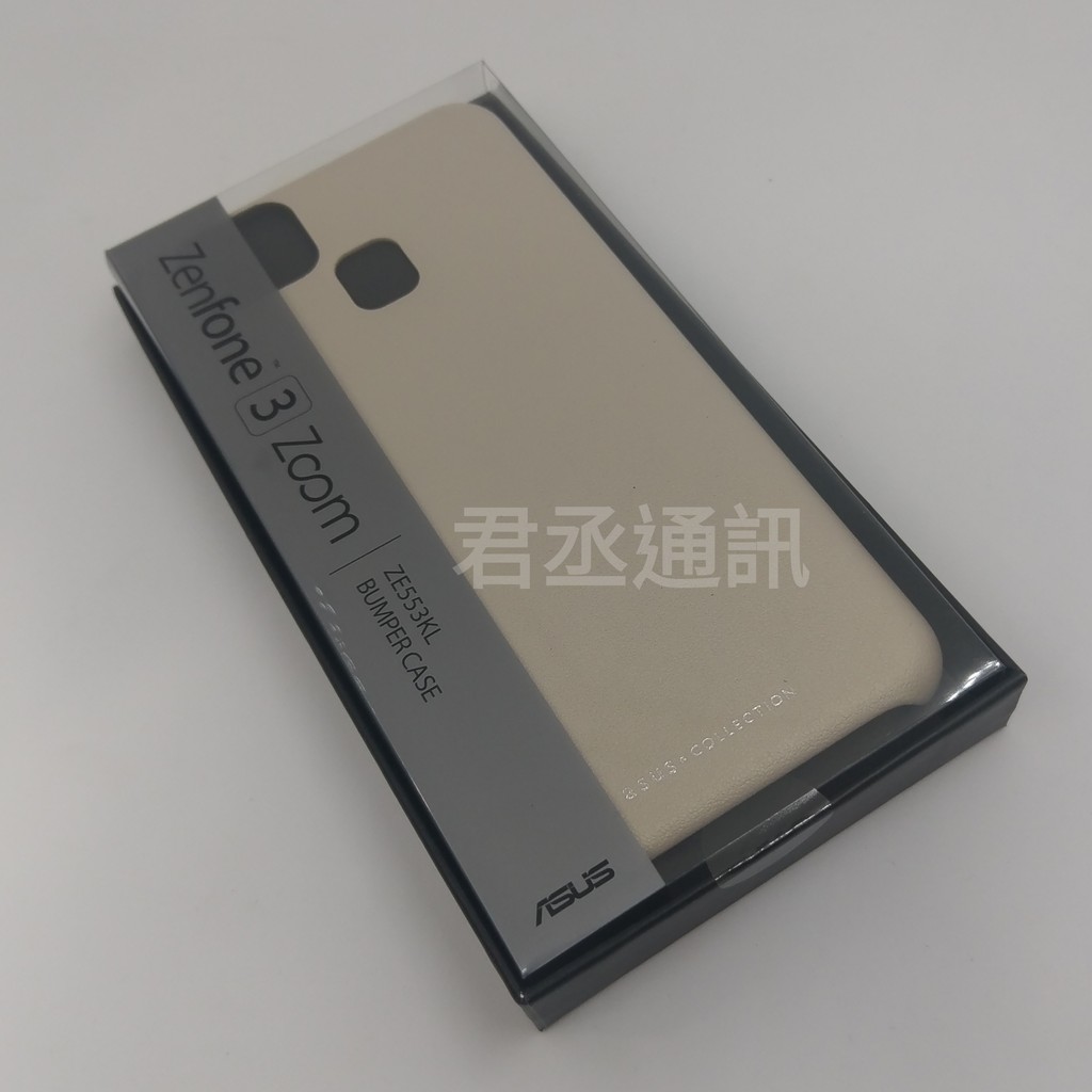 Jc君丞 Asus Zenfone 3 Zoom Ze553kl 原廠公司貨皮質保護殼背蓋背殼保護套附發票 蝦皮購物
