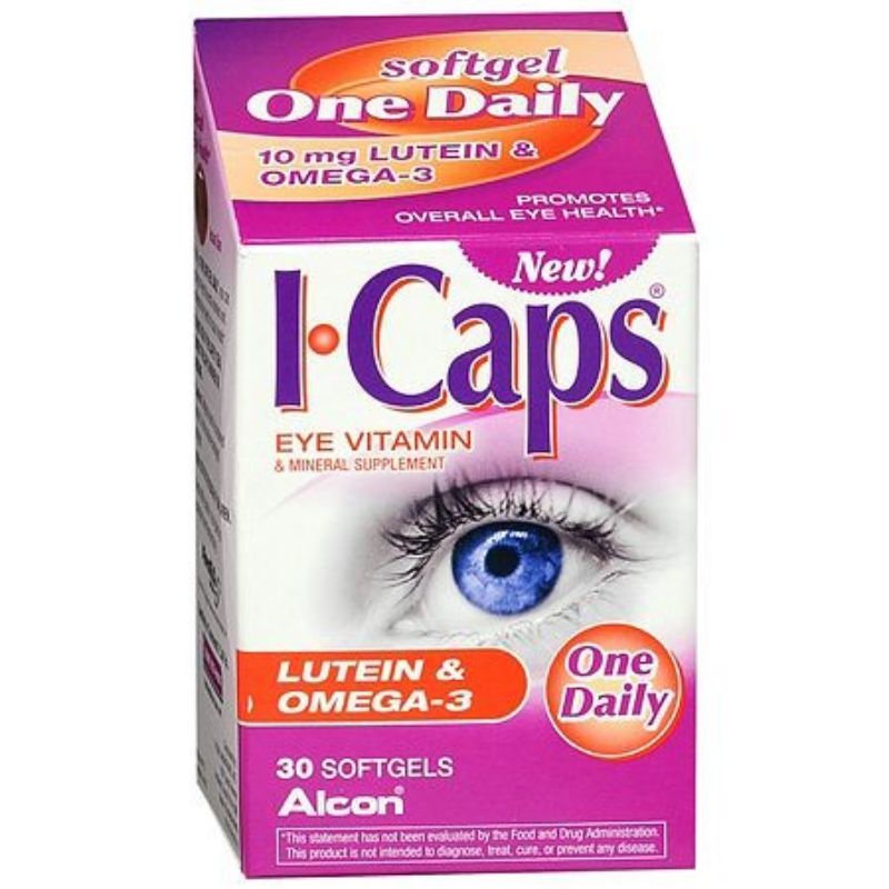 Alcon愛爾康 代購 ICAPS Eye Vitamin Lutein Floraglo 葉黃素 桃紅瓶30顆