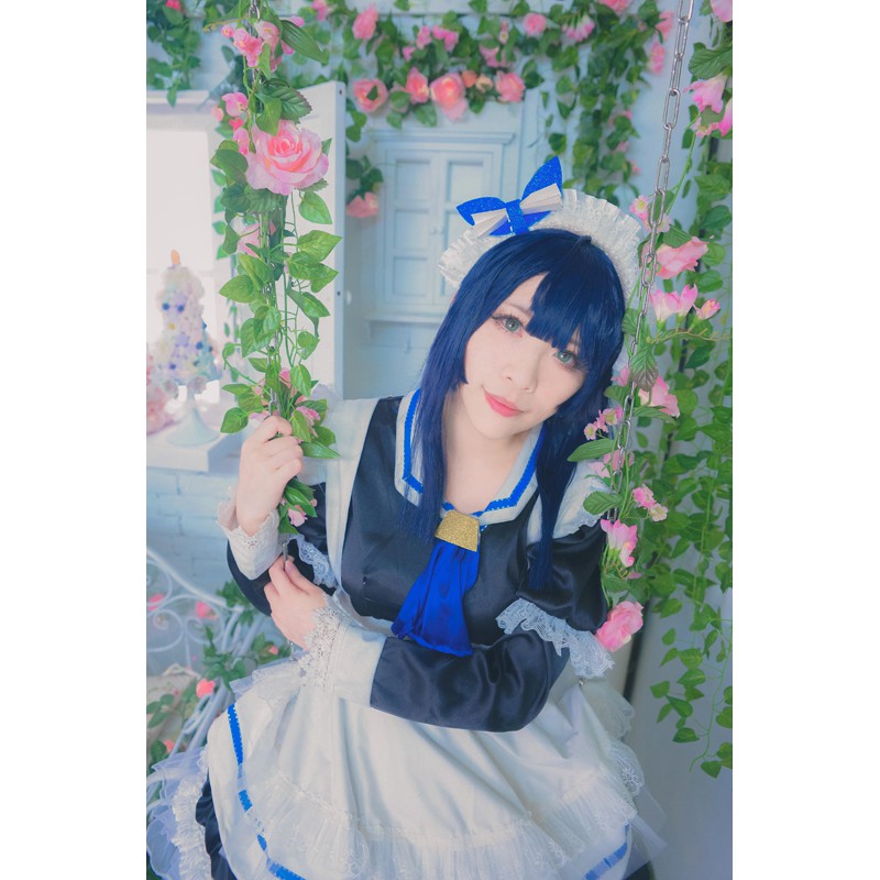 Cosplay服裝二手現貨 戰鬥女子學園 楠明日葉星守女僕裝 洋裝 蝦皮購物