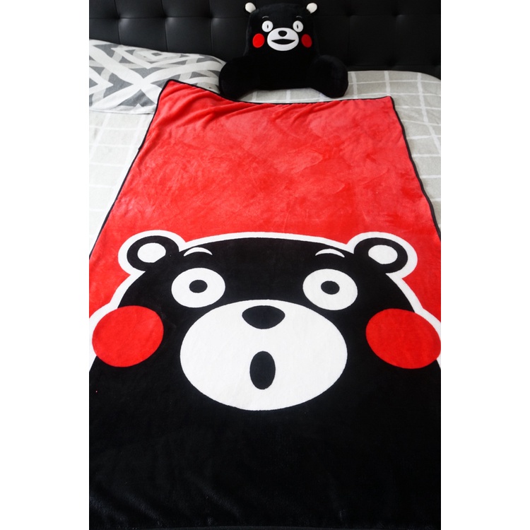 =浣熊部屋=(台灣現貨) 全新可愛熊本熊毛毯  地毯 可愛 熊本熊  地墊 毛毯