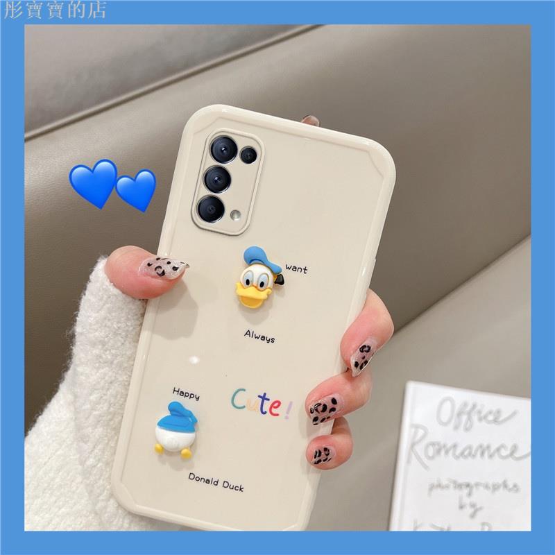 《熱賣》唐老鴨opporeno5手機殼reno4立體reno3直邊reno4se全包邊reno5pro11彤寶寶的店