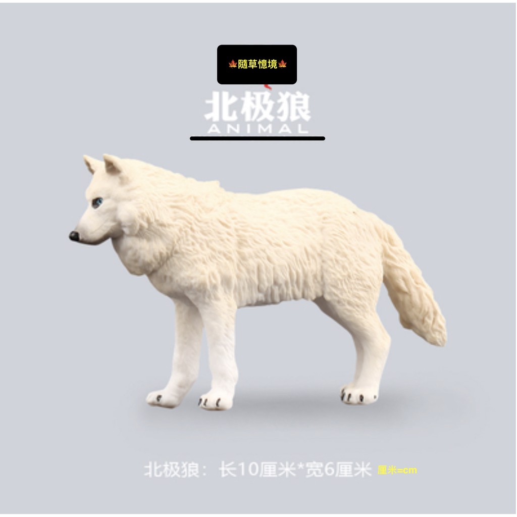 隨草憶境 3款 Spg 正版北極狼白狼咆哮狼公狼狼仿真動物模型野生動物兒童玩具益智公仔 蝦皮購物