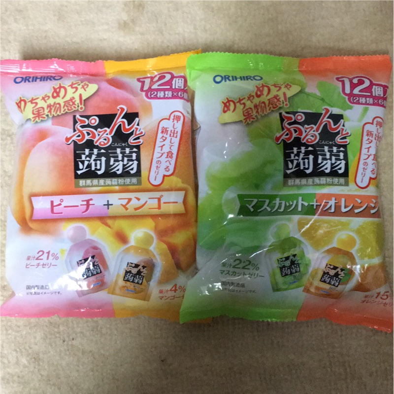 🍻卡歐醬日本代購🍻《日本零食》ORIHIRO 吸入式蒟蒻果凍(雙口味12入)