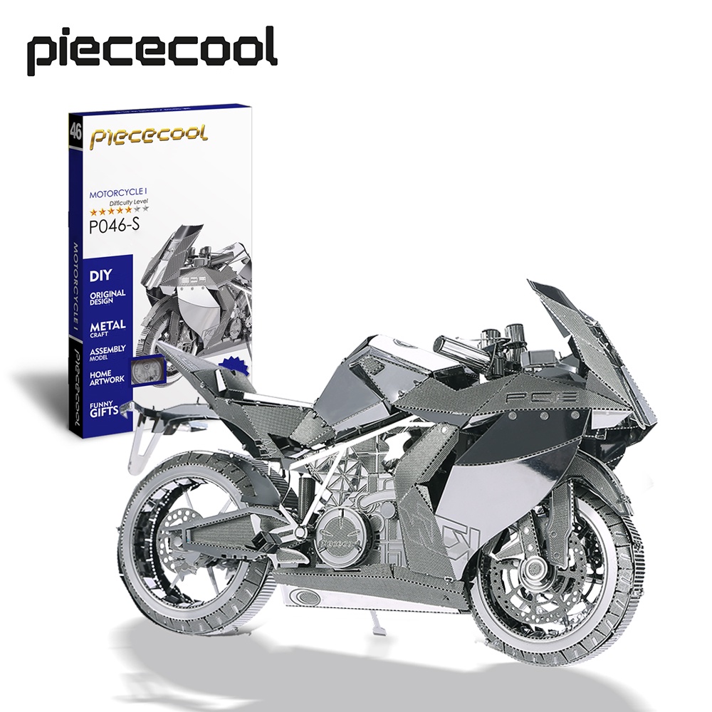 Piececool 3D立體金屬拼圖 摩托車模型積木