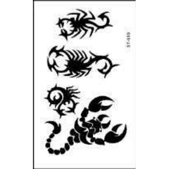 「現貨」韓國防水蠍 -纹身贴男女、假刺青贴纸-造型紋身、搞怪造型、紋身貼紙、防水男女、手指小圖