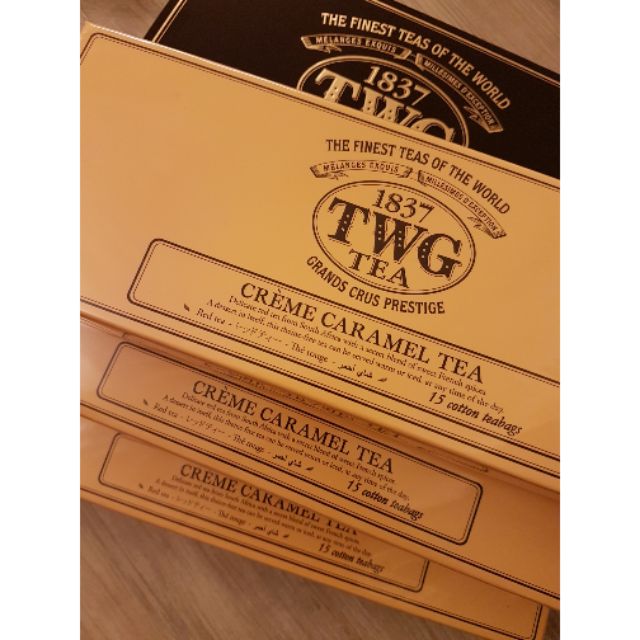 現貨~💝新加坡TWG焦糖奶油/奶油焦糖 Crème Caramel Tea茶包15小包禮盒~無咖啡因