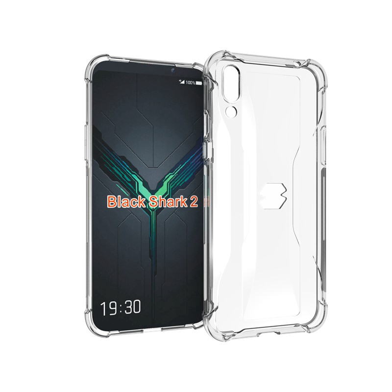 XIAOMI 適用於小米黑鯊 2 3 pro Helo 手機保護防摔軟矽膠 TPU 透明保護殼