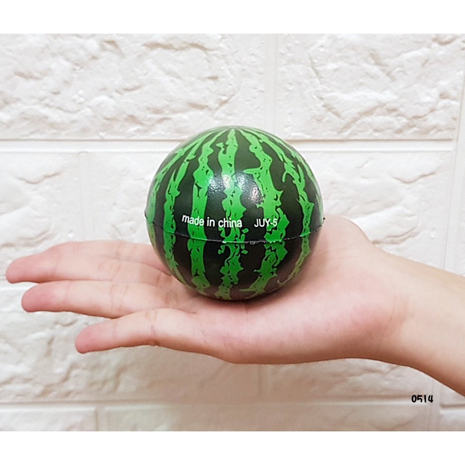 西瓜球 西瓜彈力球 彈跳球 西瓜造型 實心 直徑約7cm 跳跳球 小玉西瓜 西瓜 一組12顆