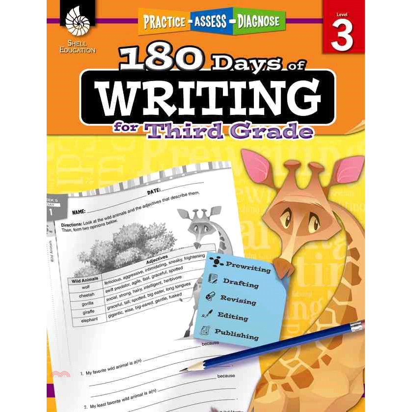 180 Days of Writing for Third Grade, Level 3: Practice - Assess - Diagnose