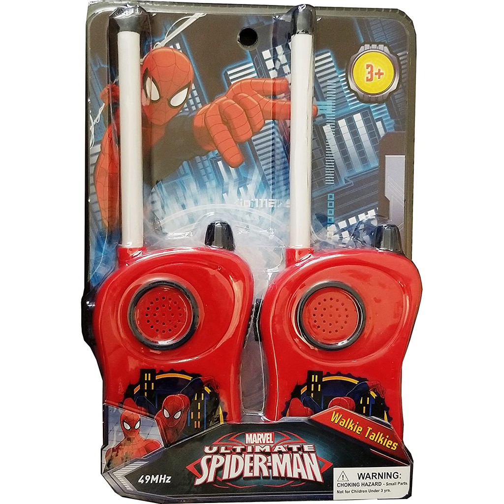 現貨  美國帶回 Marvel Spiderman Q版 超可愛造型蜘蛛人無線對講機 生日禮 親子玩具 聖誕禮物