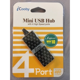 iCooby iH-15 4埠 Mini USB HUB黑
