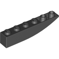 LEGO 6112323 4160409 42023 黑色 1x6 曲面 弧面 反斜 曲面磚