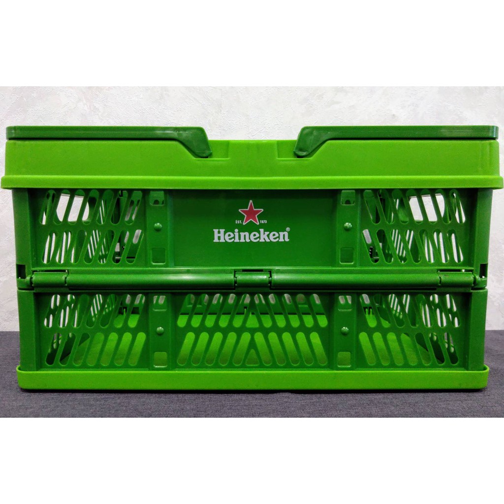 Heineken海尼根炫彩折疊收納籃 超質感限量收納籃 露營 野餐 摺疊籃 全新只剩最後一件 寄送免運費!