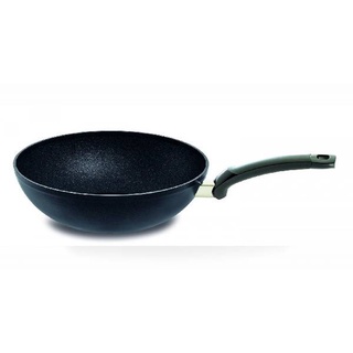 【格蘭登】德國 Fissler 菲仕樂碳矽隕石 - 單柄中式炒鍋 28cm / 3.7L F157805281000