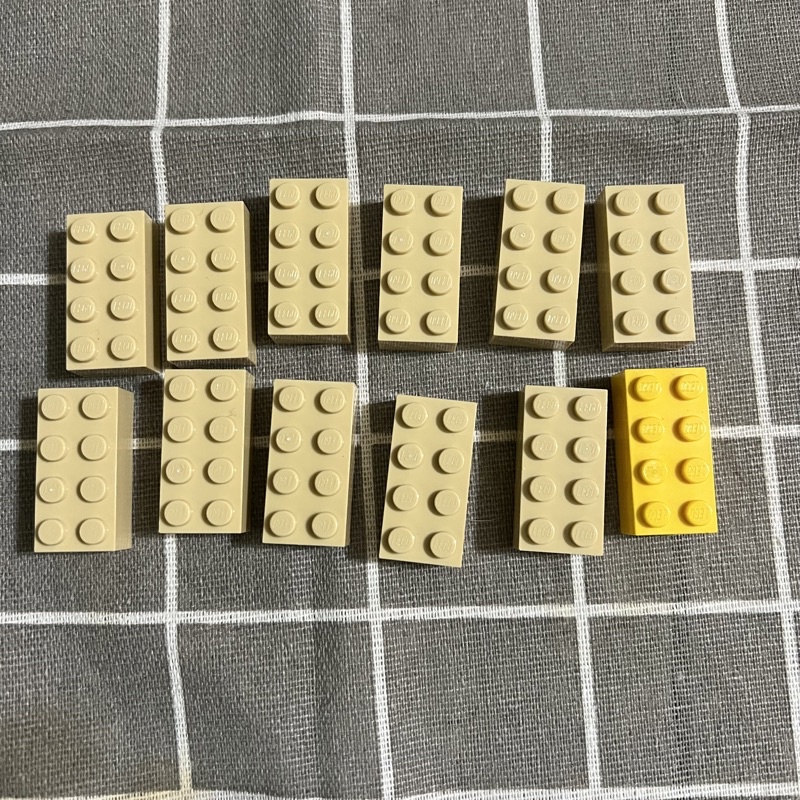 lego 2x4 磚 沙色 黃色 合售