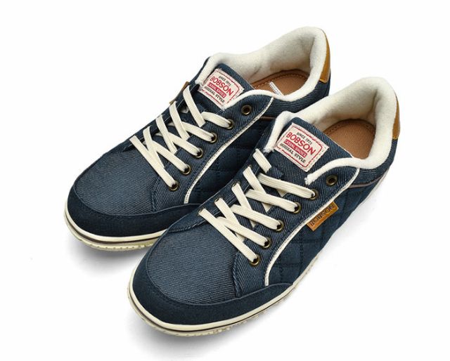 Katy 現貨 日本販售 Bobson 輕量綁帶帆布休閒鞋 深藍24cm 蝦皮購物