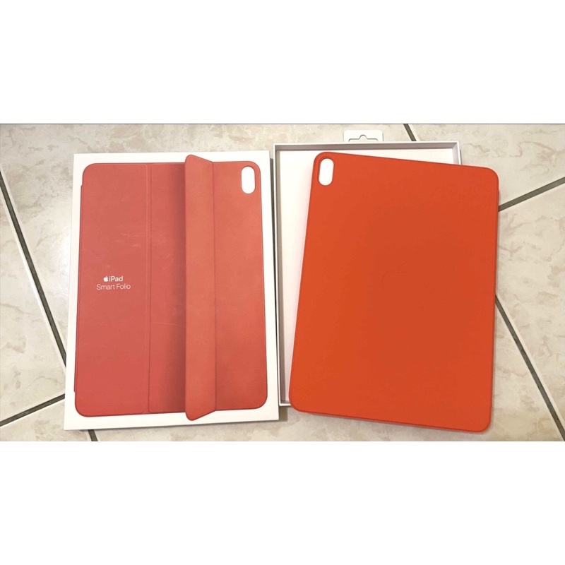 聰穎雙面夾-iPad Air（第四代）-粉橘色