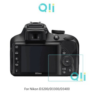 Qii Nikon D3200/D3300/D3400 螢幕玻璃貼 兩片裝 相機保護貼 相機螢幕保護貼 抗油汙防指紋