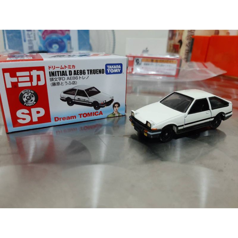 Tomica 頭文字D AE86 藤原拓海 白蓋 已拆檢 附膠盒