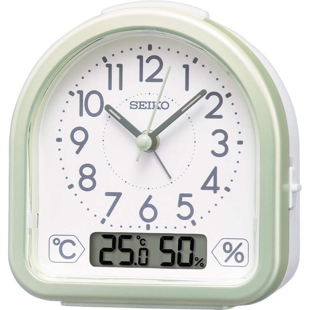 置時計【SEIKO】日本 精工 SEIKO 溫.濕度顯示 靜音 時鐘 鬧鐘 QHE191 QHE191M