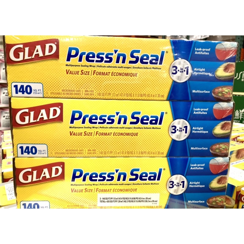 好市多代購 Glad Press’n Seal 強力保鮮膜