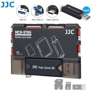 JJC 記憶卡收納夾 贈 USB 3.0 Type C 高速讀卡機可收納 SD MSD Micro SD TF 卡
