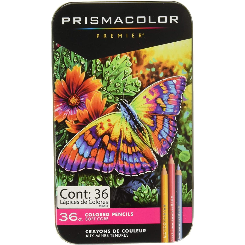 現貨]美國Prismacolor Premier 36色72色頂級油性色鉛筆軟芯全新包裝鐵