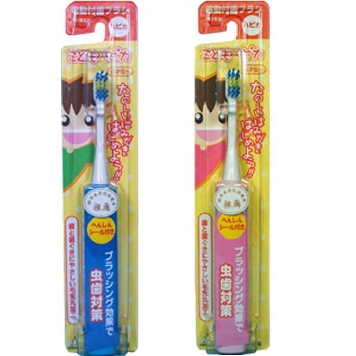 [現貨]日本阿卡將兒童電動牙刷(藍/粉紅) / 替換刷頭