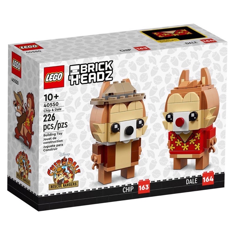 💯現貨💯樂高 LEGO 40550 奇奇與蒂蒂 BrickHeadz Chip &amp; Dale 救難小英雄 小福星