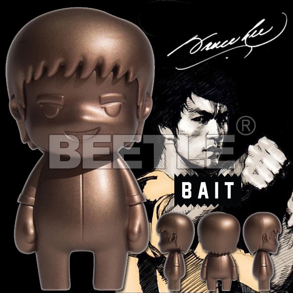 BEETLE KOKIES X BAIT X BRUCE LEE 聯名 李小龍 FIGURE BRONZE 金色 公仔