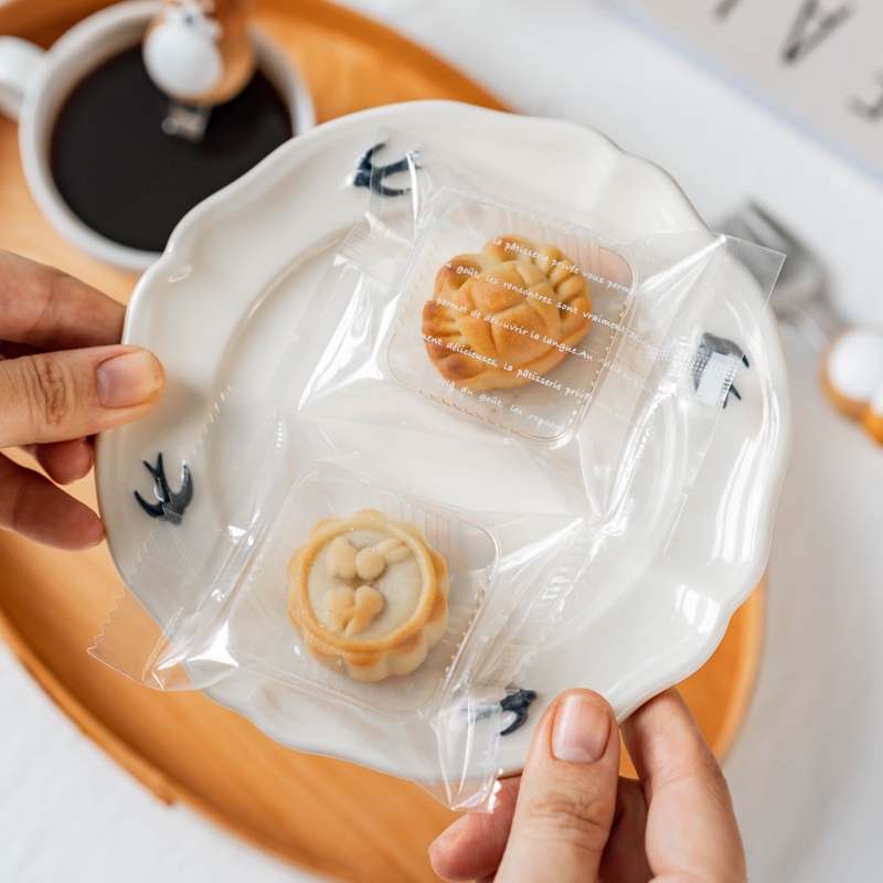oneA |100入 迷你月餅底託 烘焙包裝 透明塑膠託 吸塑盒子 20g小月餅託 月餅包裝