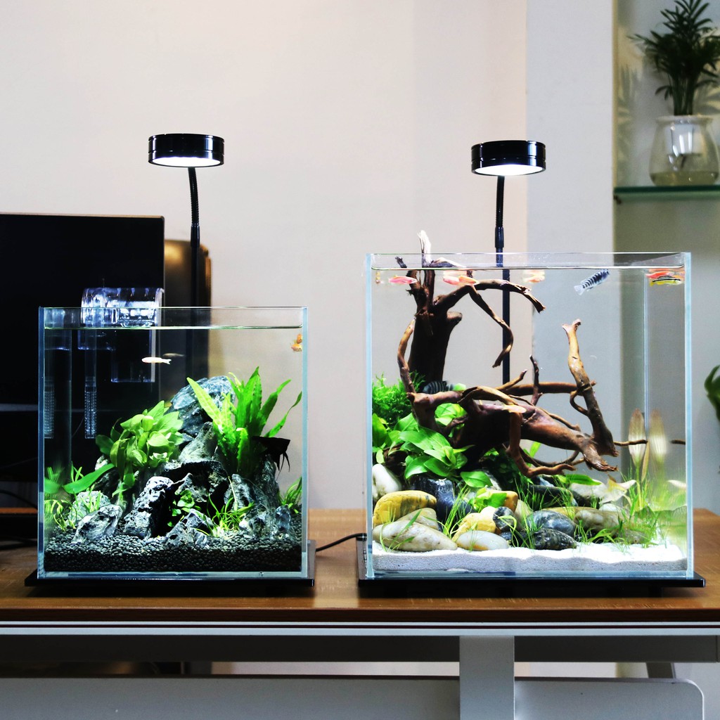 魚缸底座亞克力燈架帶led水草燈專業造景照明燈吊燈草缸燈魚缸燈 蝦皮購物